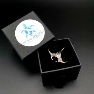 Manta Ray Silver Necklace