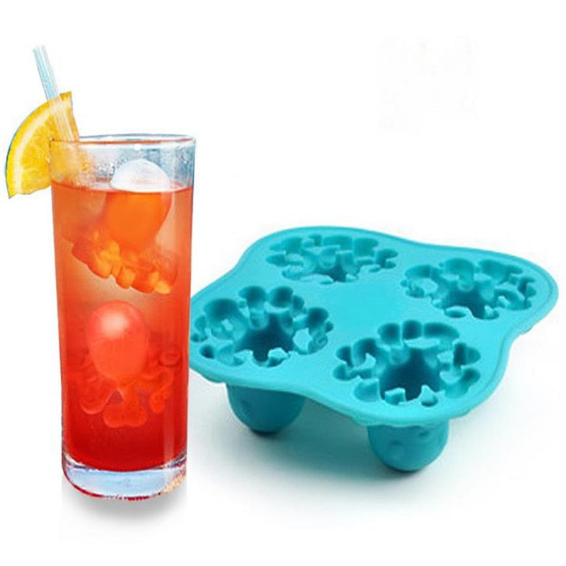 Cabina Home Ice Cream Mold Fun Octopus Ice Cube 2pcs/Lot