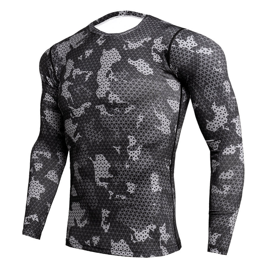 Men Rashguard: Camouflage Long Sleeve, Diving Specials, Scuba Gifts, Ocean lover, dive gadgets, Camouflage rashguard, gifts for him, dive equipment, men dive gadgets