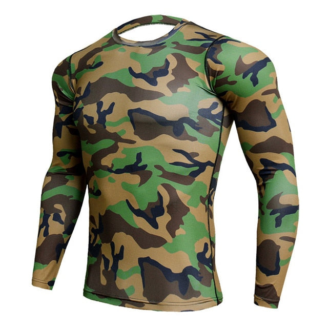 Men Rashguard: Camouflage Long Sleeve, Diving Specials, Scuba Gifts, Ocean lover, dive gadgets, Camouflage rashguard, gifts for him, dive equipment, men dive gadgets
