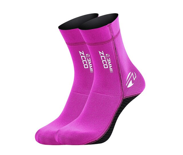 3 MM Thickened Diving Socks purple
