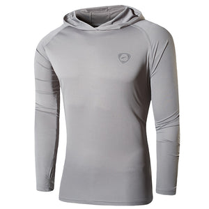 Shirt Rashguard Men with Hoodie: Beach Summer, Diving Specials, Scuba Gifts, Ocean lover, dive gadgets, rashguard, gifts for him, dive equipment, men dive gadgets