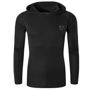 Shirt Rashguard Men with Hoodie: Beach Summer, Diving Specials, Scuba Gifts, Ocean lover, dive gadgets, rashguard, gifts for him, dive equipment, men dive gadgets