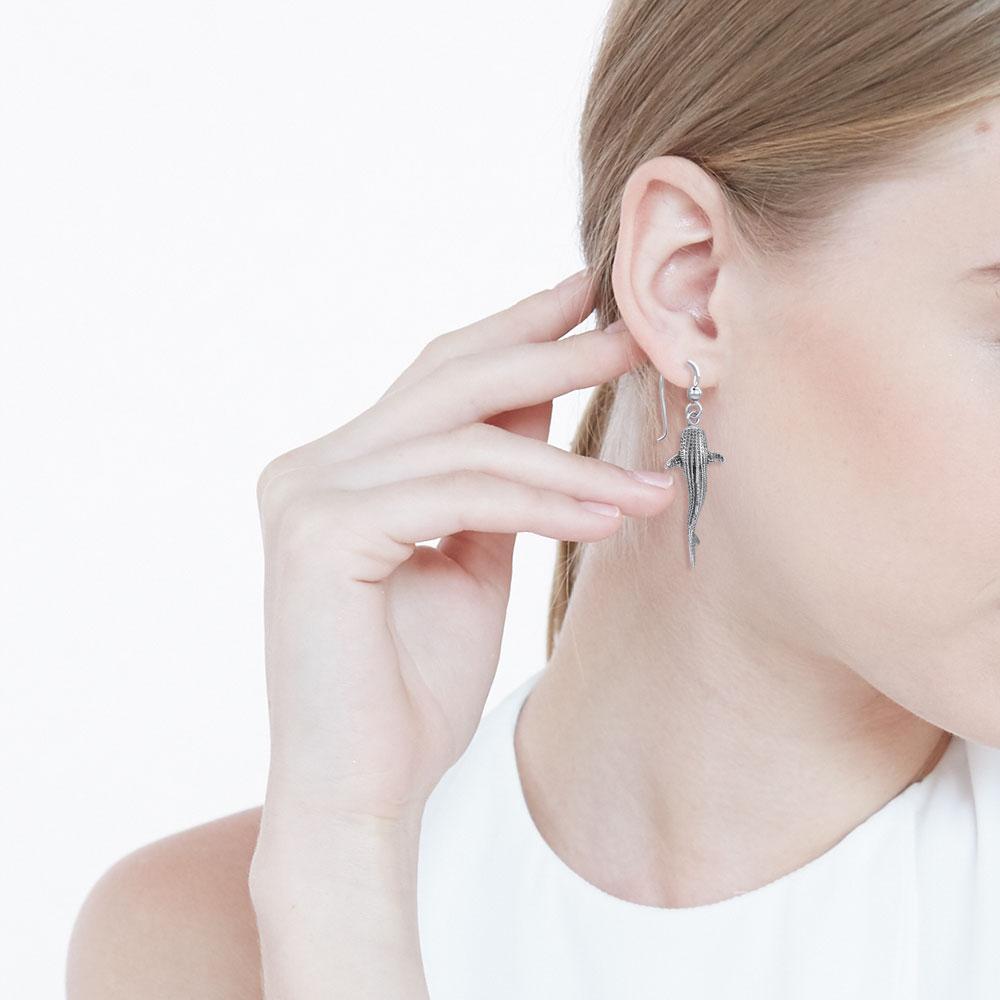 Whale Shark Hook Earrings
